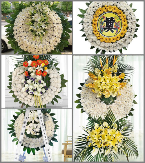 山东青岛黄岛区理务关镇花圈速递